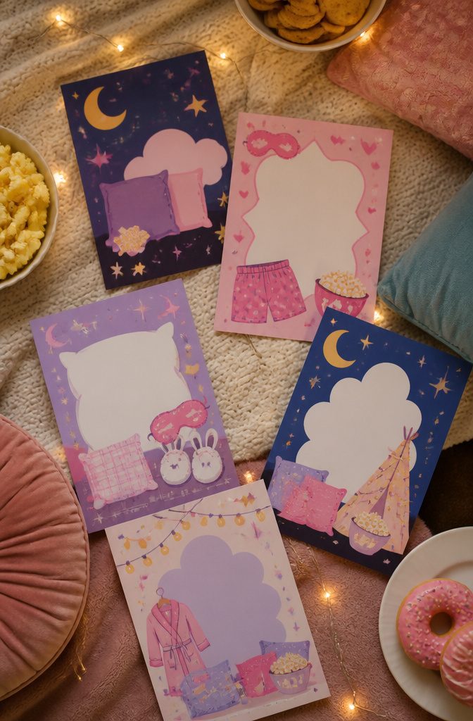 A visual representation of pajama party flyer design features.